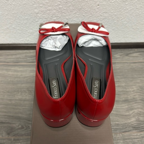 Franco Sarto Natalia Pump In Red Leather - Picture 7 of 7